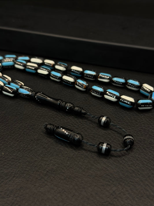 Black Kuka Tesbih – Alloy & Mine Inserted System Tassel