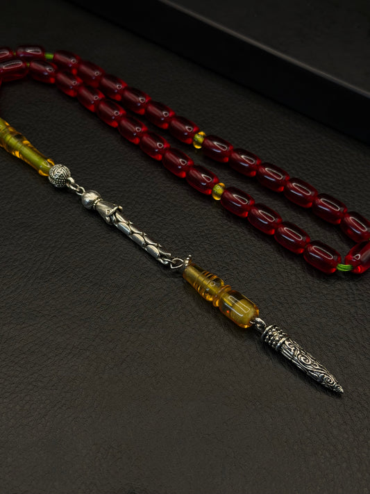 Ottoman Style Necef Tesbih – Capsule Cut – Alloy Tassel