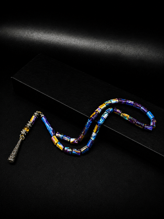 Opal Style Katalin Tesbih – Alloy Tassel – Small Size – Faceted Cut