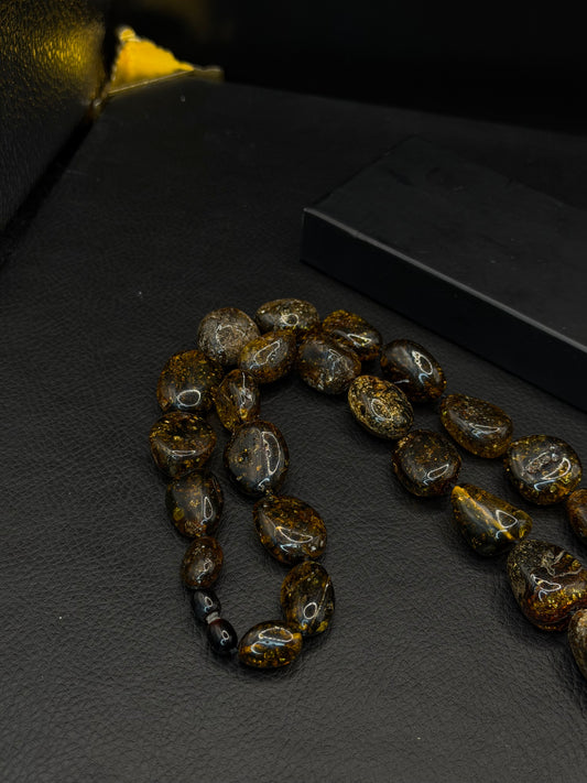 Natural Baltic Fossil Amber Necklace – 85.3g