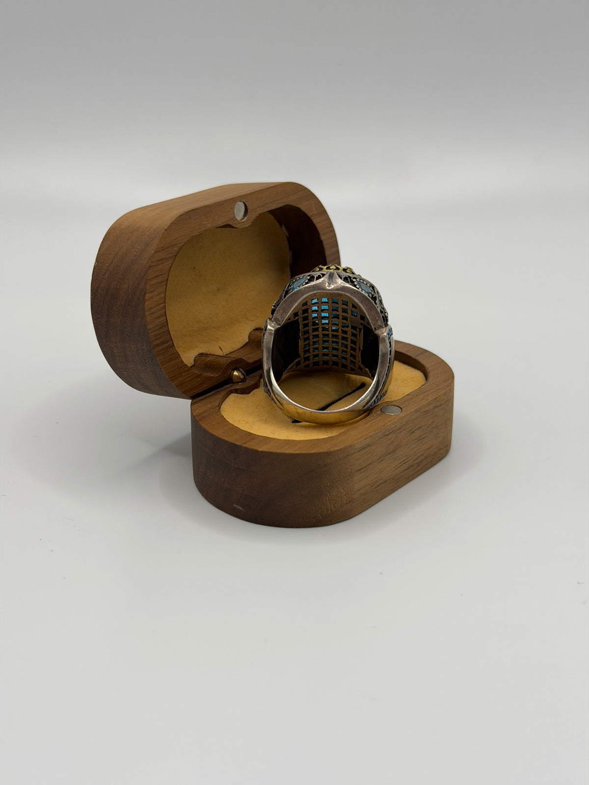 Blue Stone Sterling Silver Ring