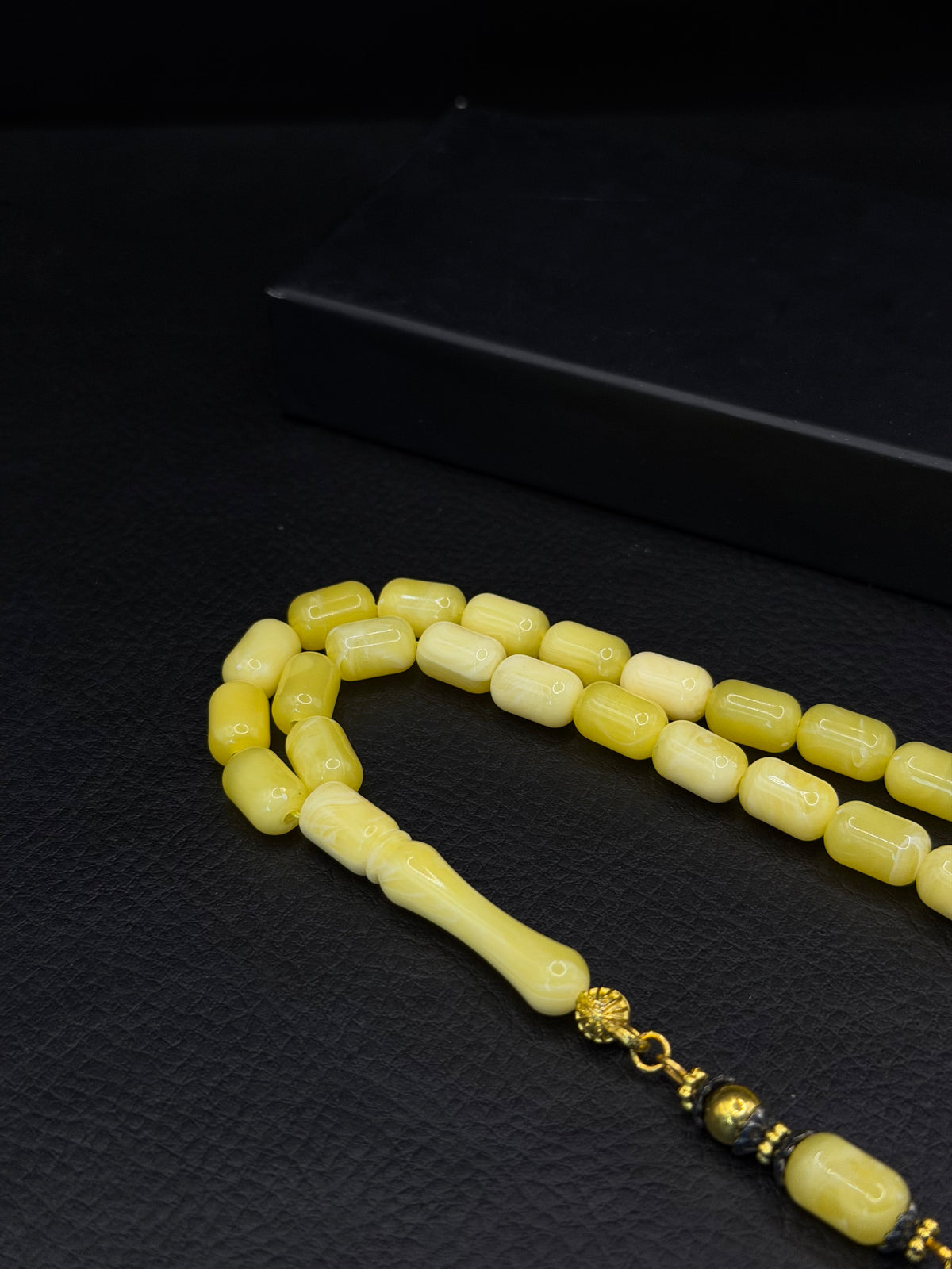 Beyrut Amber Tesbih – Capsule Cut – Alloy Tassel