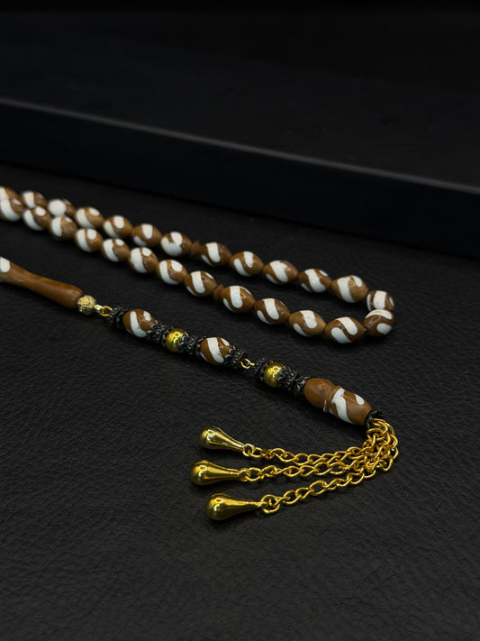 Kuka Tesbih – Mine Inserted Alloy Tassel | Oval Cut