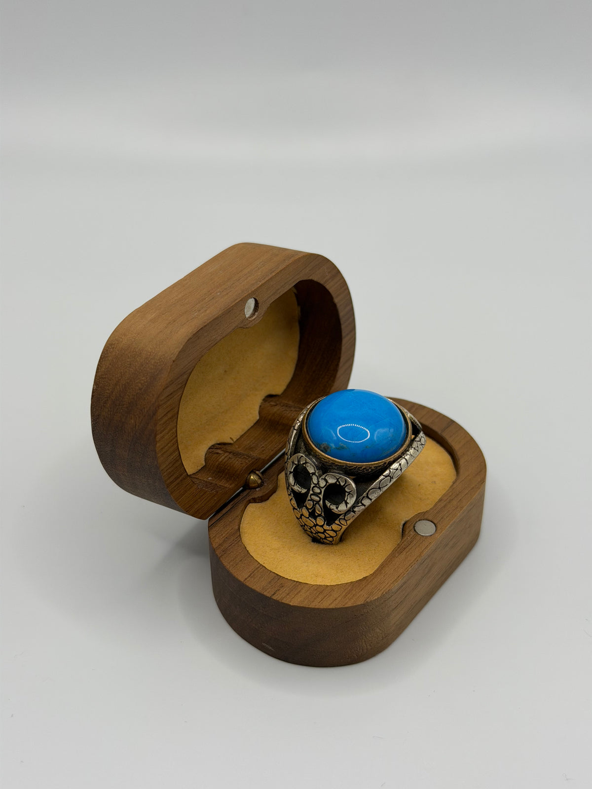 Blue Stone Sterling Silver Ring