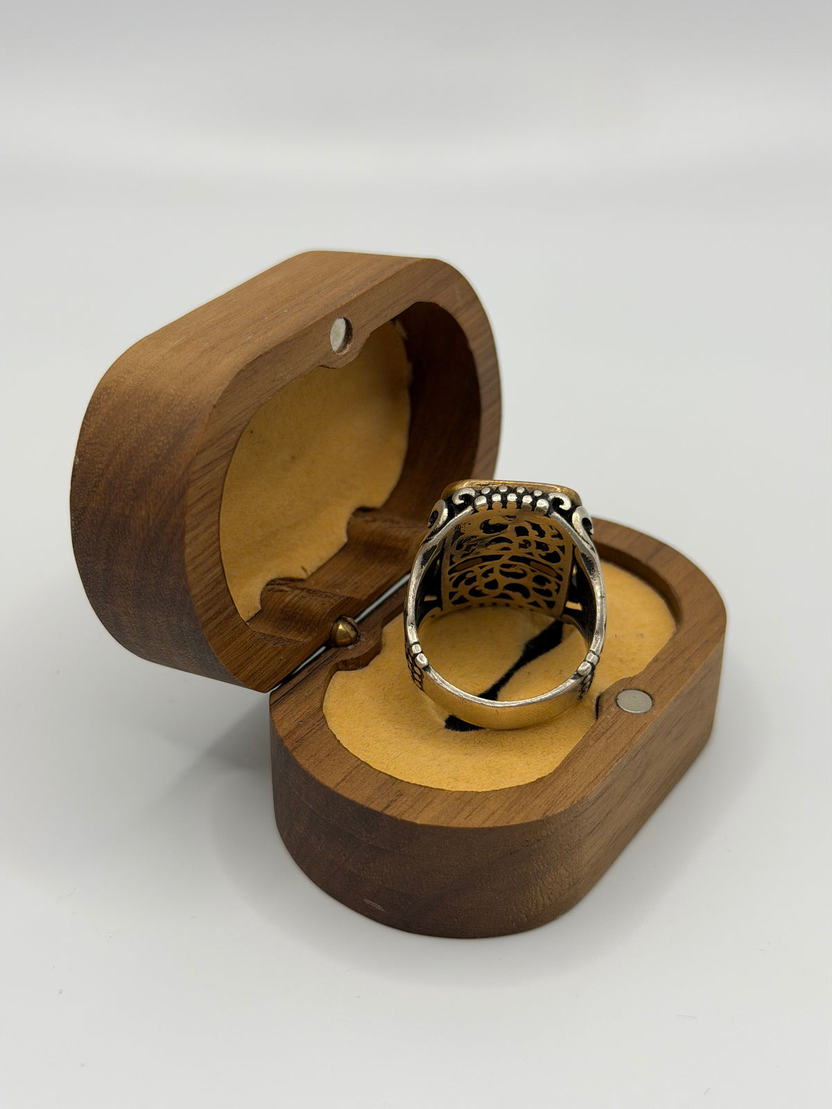 Red Stone Sterling Silver Ring