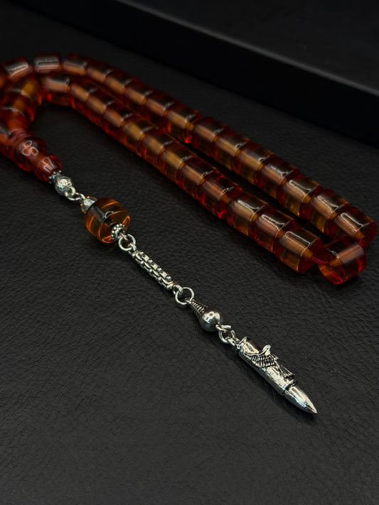 Ottoman Style Necef Tesbih – Barrel Cut – Alloy Tassel