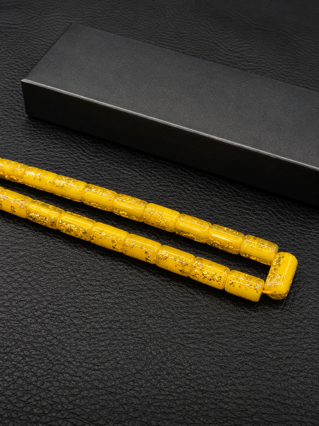 Katalin Gold Flake Mix Tesbih – Custom Alloy Kazaz Style Tassel