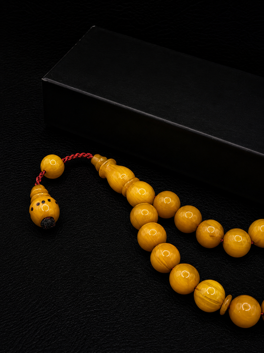 Ottoman Style Compressed Amber Tesbih – System Tassel