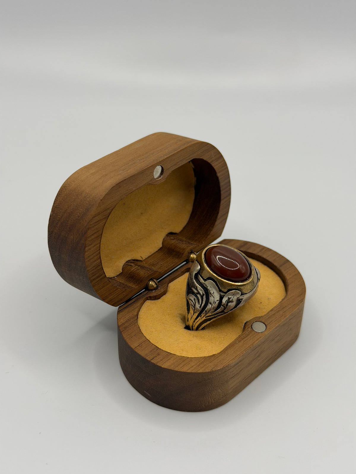 Brown Stone Sterling Silver Ring