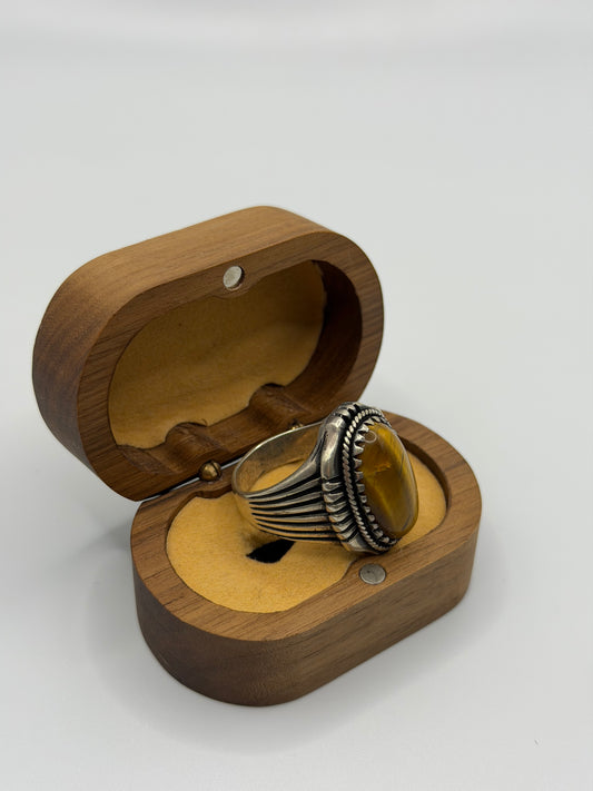 Tiger Eye Sterling Silver Ring