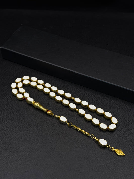 Alloy Tesbih – Mine Inserted – Oval Cut – Alloy Tassel