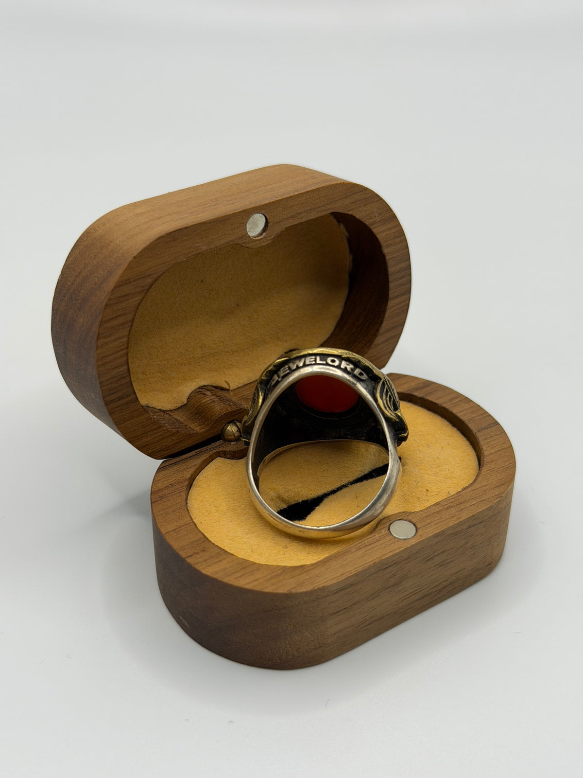 Red Stone Sterling Silver Ring