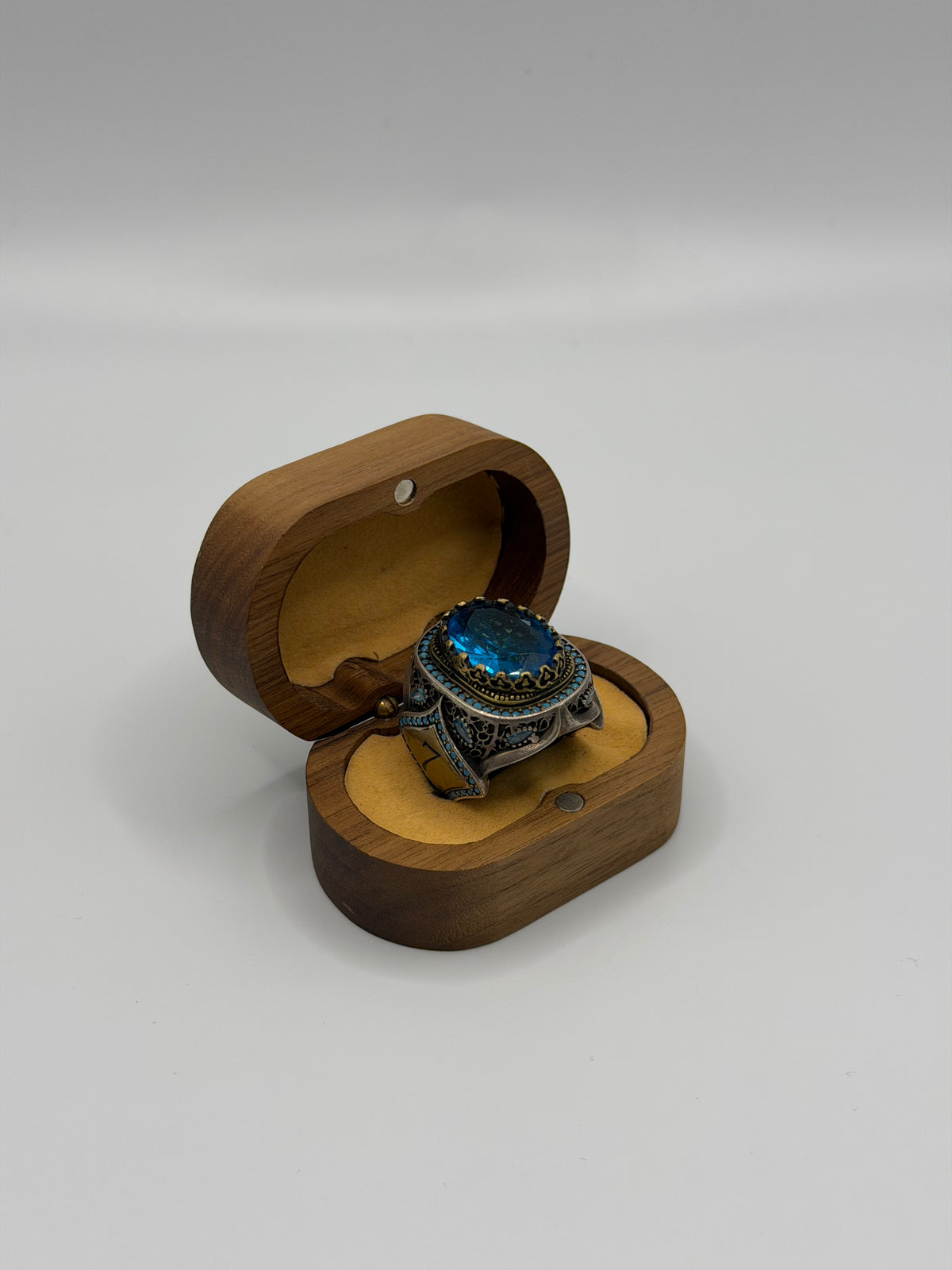 Blue Stone Sterling Silver Ring