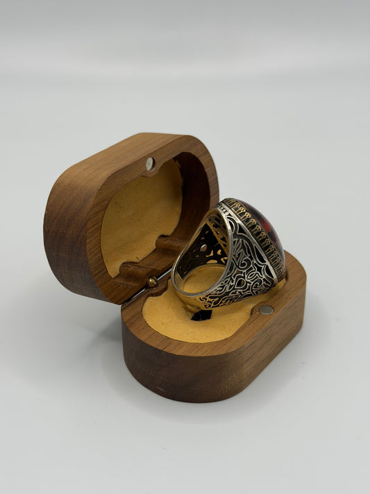 Turkish Flag & Sword Sterling Silver Ring