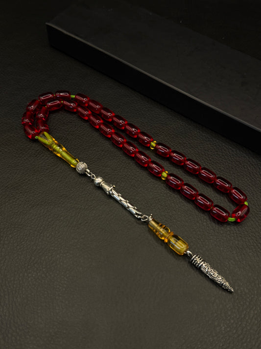 Ottoman Style Necef Tesbih – Capsule Cut – Alloy Tassel