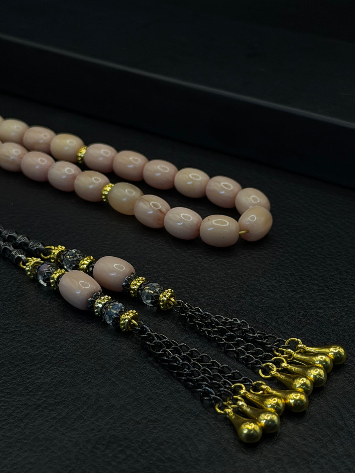 Cream Katalin Tesbih – Capsule Cut – Custom Alloy Tassel