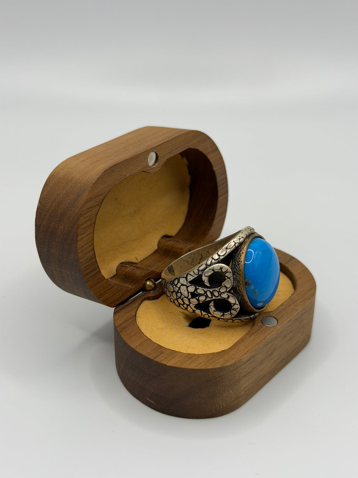 Blue Stone Sterling Silver Ring