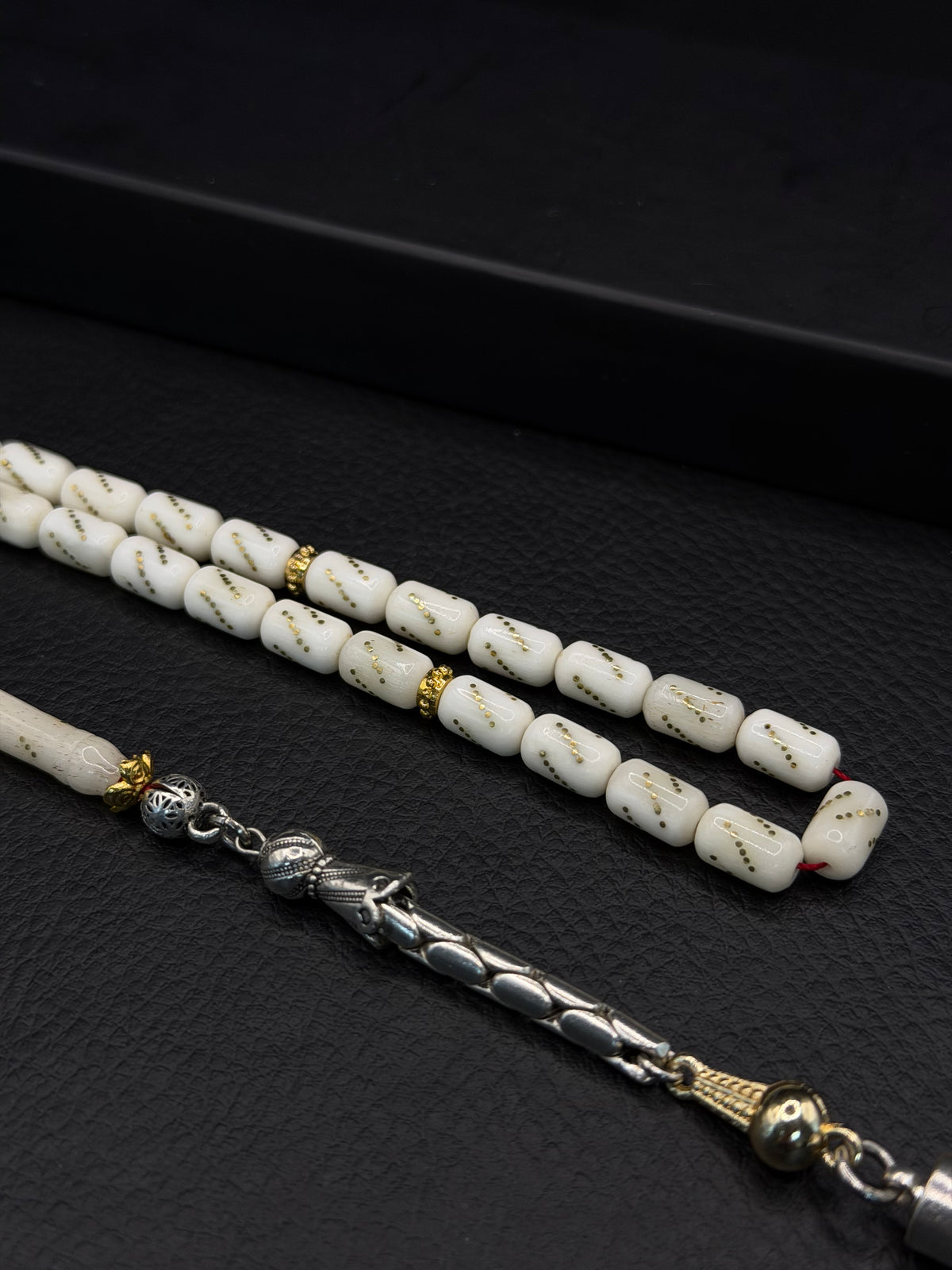 Camel Bone Tesbih – Brass Inserted Alloy Tassel | Capsule Cut