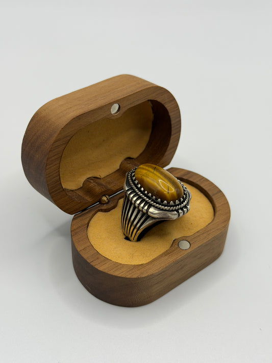Tiger Eye Sterling Silver Ring