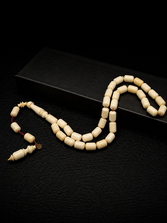Mammoth Tooth Capsule Cut Tesbih – NF Special Series System Tassel & VIP Box
