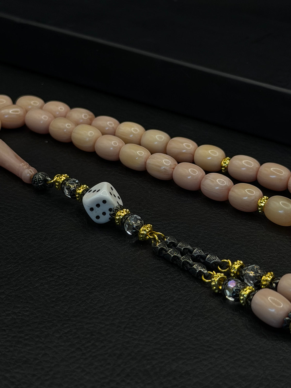 Cream Katalin Tesbih – Capsule Cut – Custom Alloy Tassel