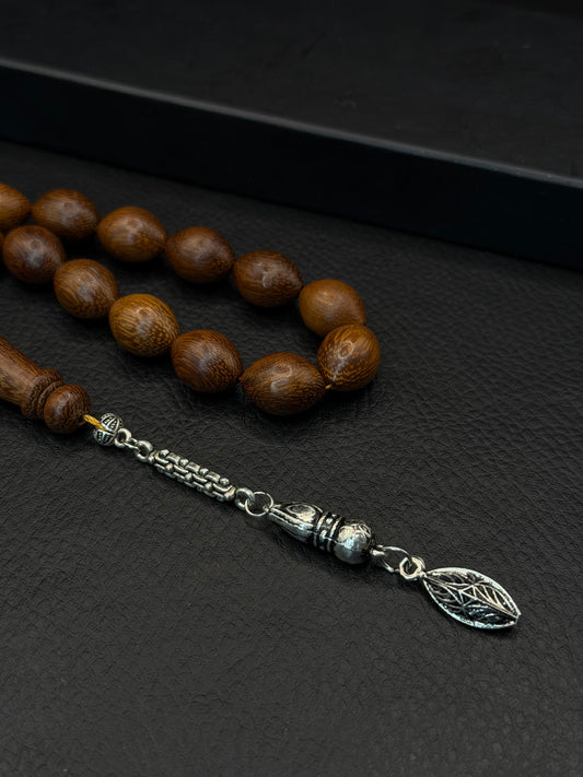 Palm Tree Tesbih – Oval Cut – Alloy Tassel – Wrist Size
