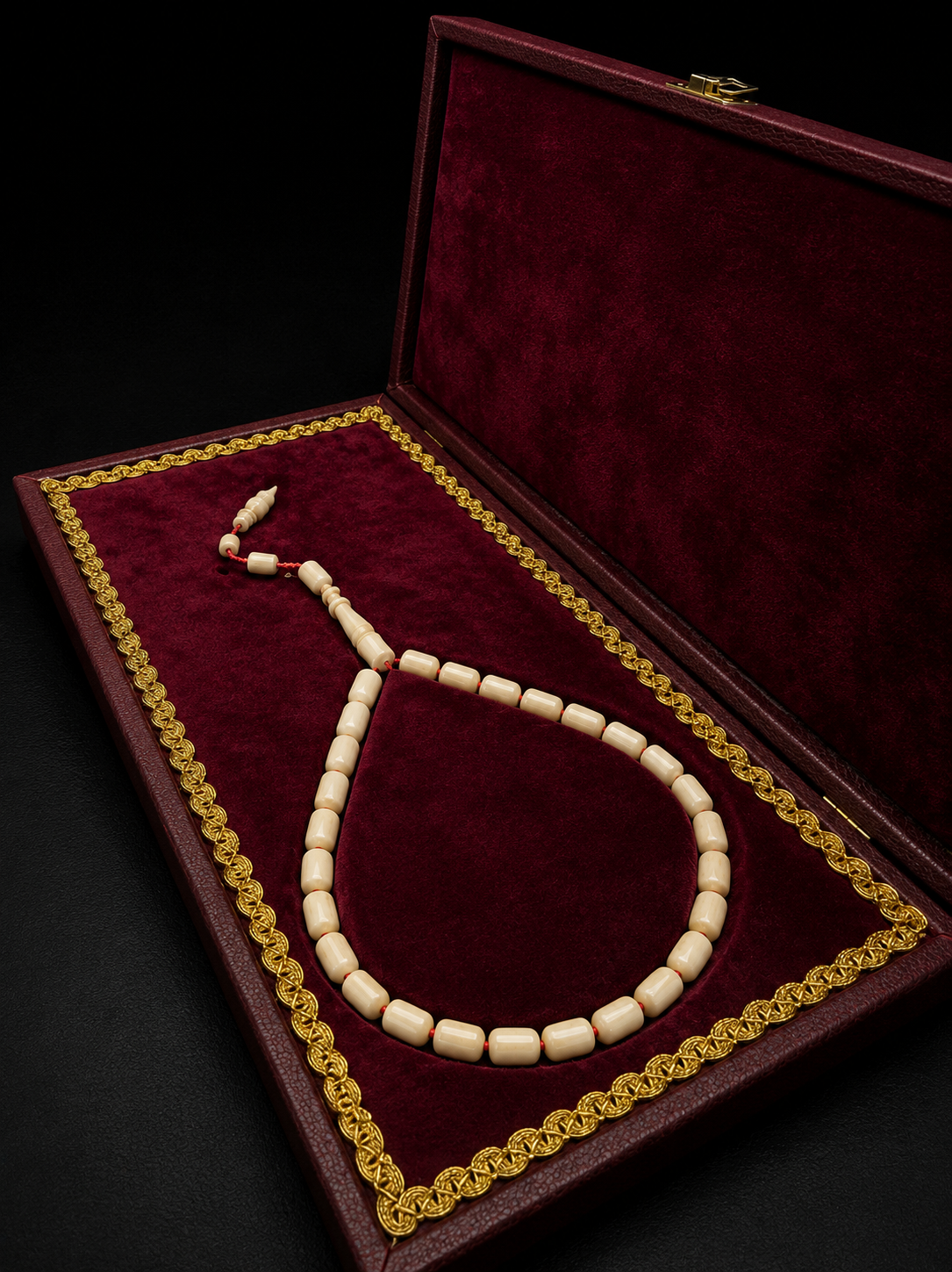Mammoth Tooth Capsule Cut Tesbih – NF Special Series System Tassel & VIP Box