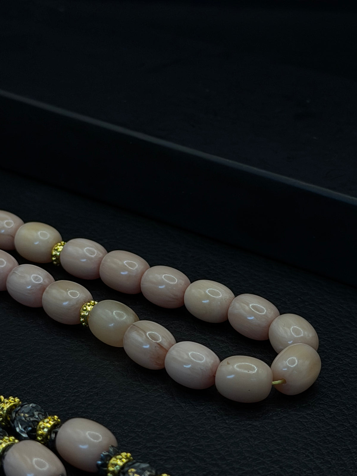 Cream Katalin Tesbih – Capsule Cut – Custom Alloy Tassel