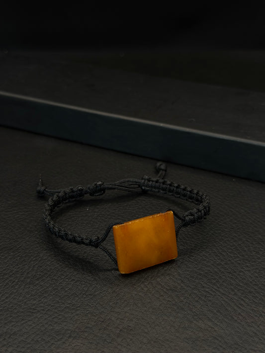 Yellow Stone Unisex Bracelet – Adjustable Size