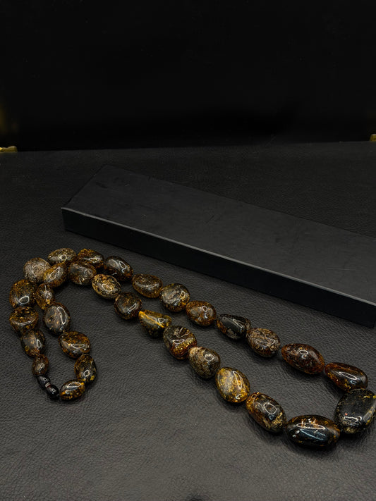 Natural Baltic Fossil Amber Necklace – 85.3g