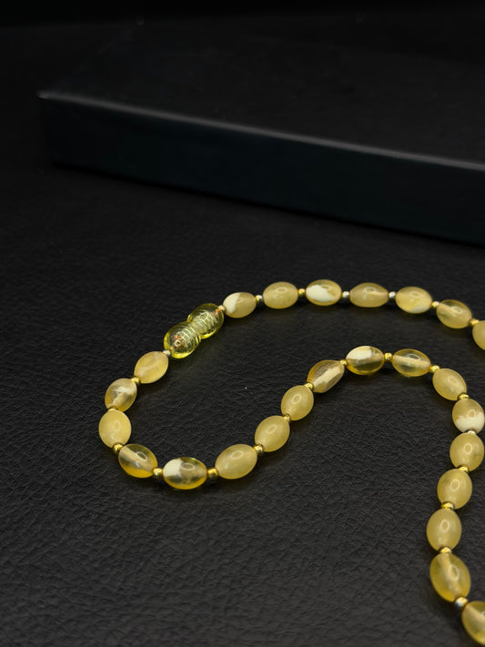 Natural Amber Toddler Necklace – 7.5g – Screw-On Closure