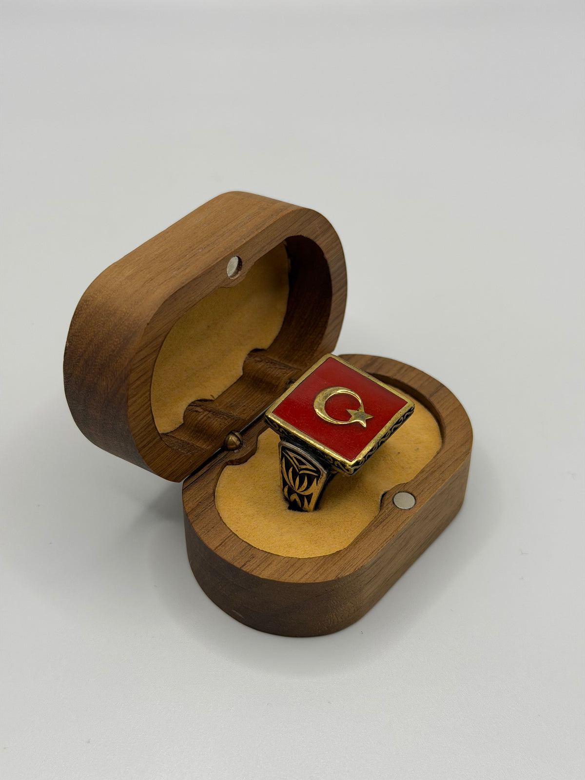 Turkish Flag Sterling Silver Ring