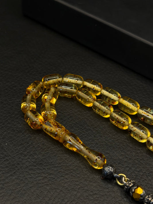 Natural Amber Style Tesbih – Capsule Cut