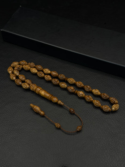 Kuka Tesbih – Nakkaş Beads – Oval Cut – System Tassel