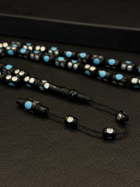 Black Kuka Tesbih – Alloy & Mine Inserted System Tassel