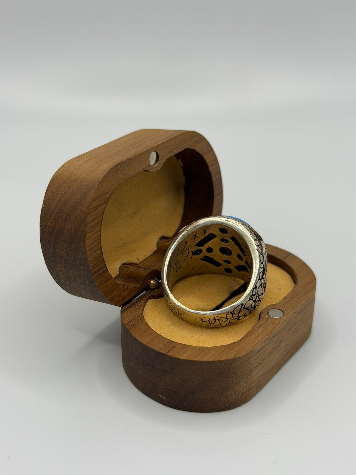 Blue Stone Sterling Silver Ring