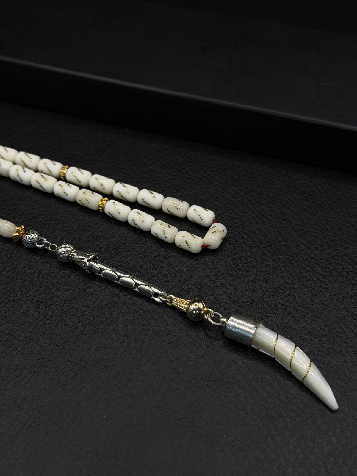 Camel Bone Tesbih – Brass Inserted Alloy Tassel | Capsule Cut