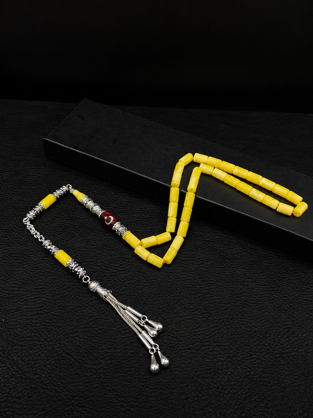 Beyrut Amber Tesbih – Custom Alloy Tassel & Imame