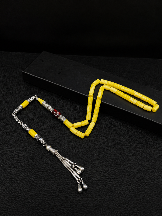 Beyrut Amber Tesbih – Custom Alloy Tassel & Imame