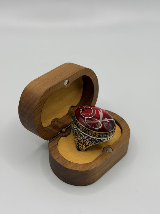 Turkish Flag & Sword Sterling Silver Ring