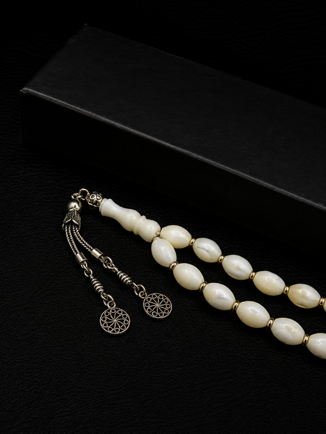 Sedef Natural Stone Tesbih – Custom Alloy Tassel
