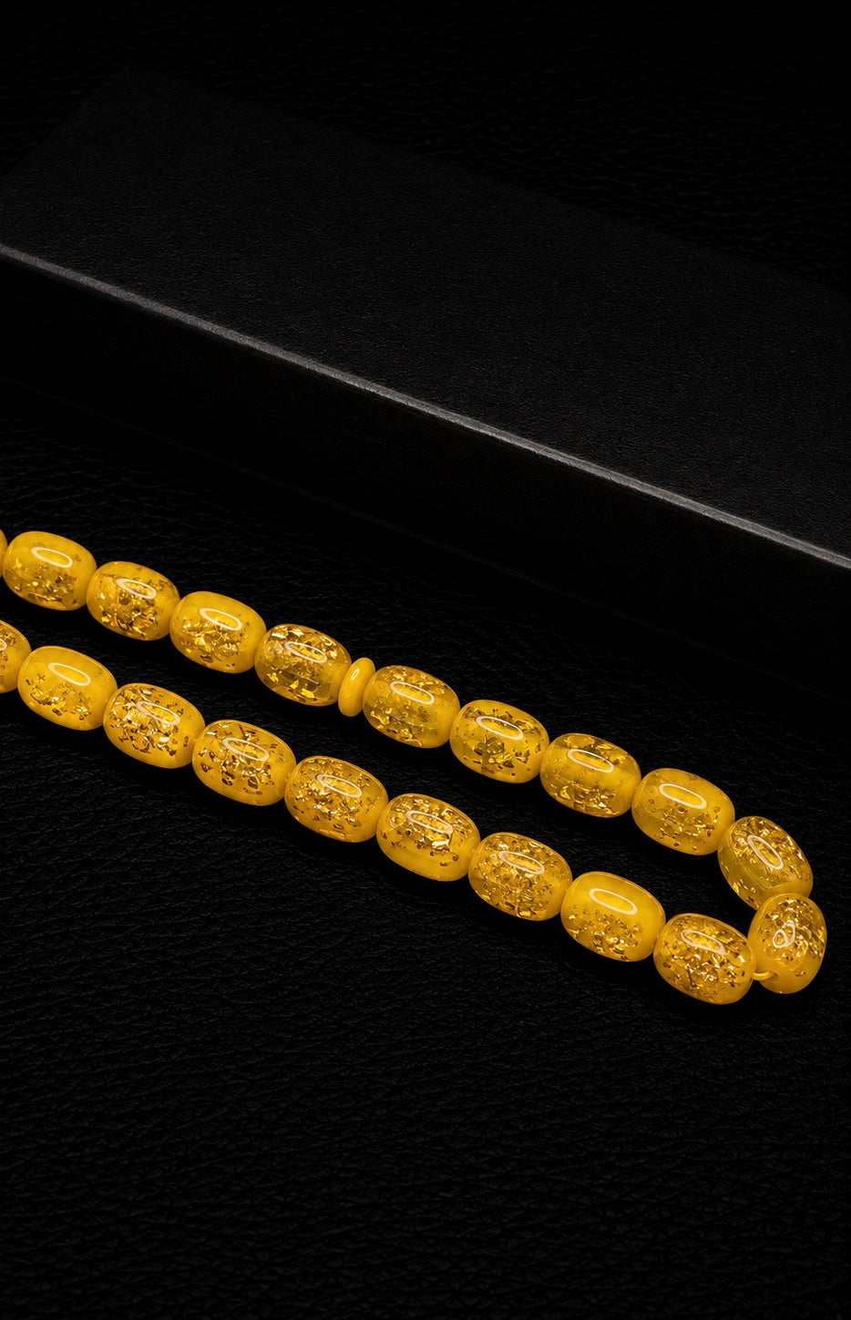 Katalin Gold Flake Mix Tesbih – Custom Alloy Kazaz Style Tassel