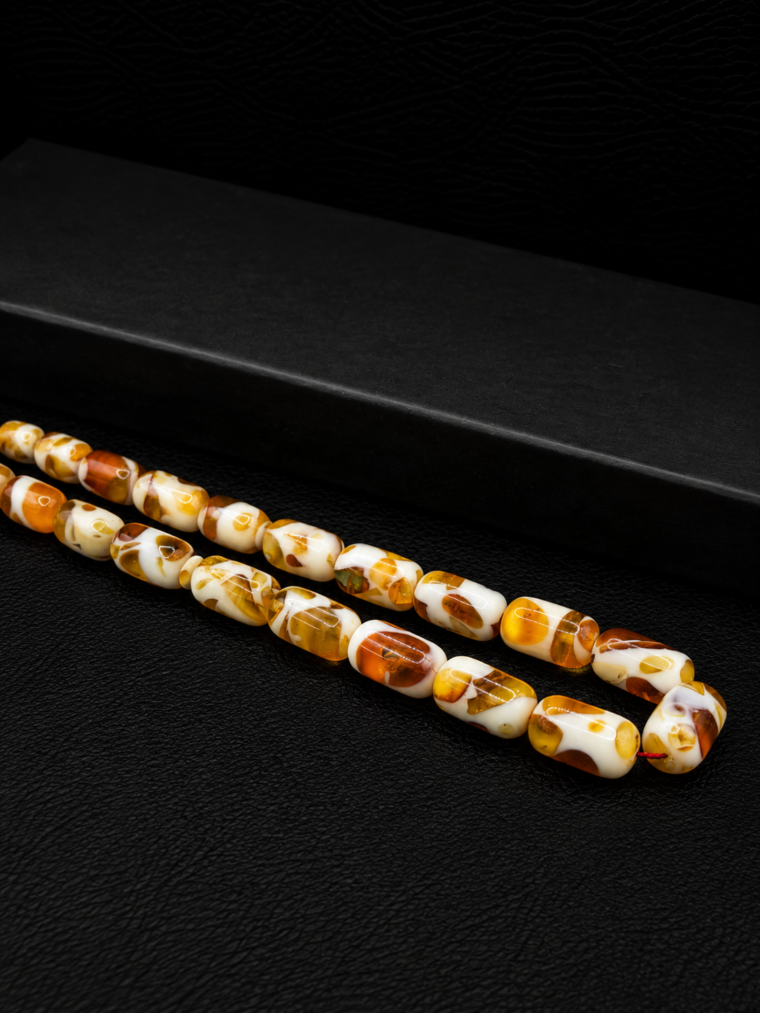 Poland Amber Epoxy Mix Tesbih – Alloy Tassel