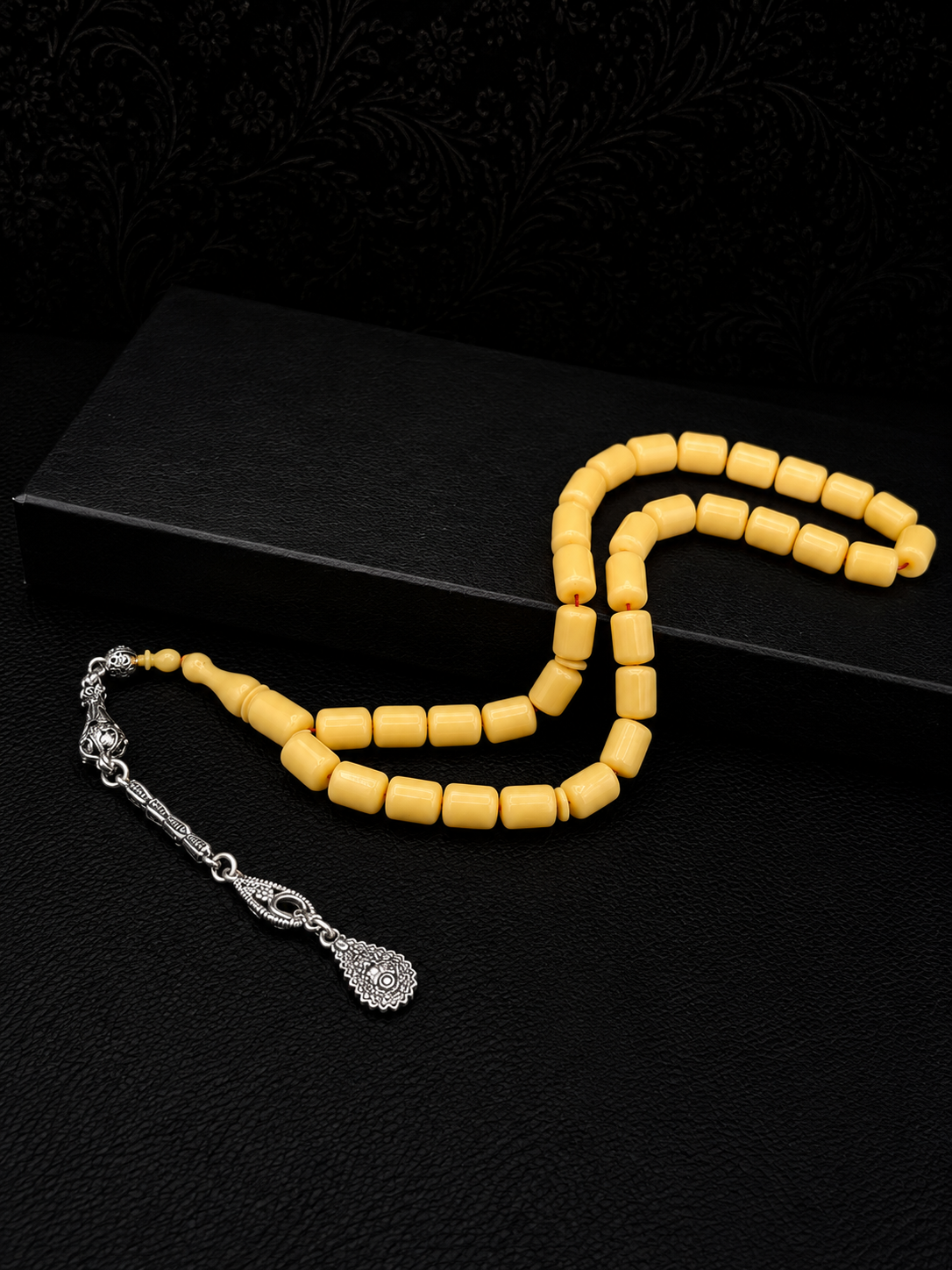 Majong Stone Tesbih – Alloy Custom Tassel
