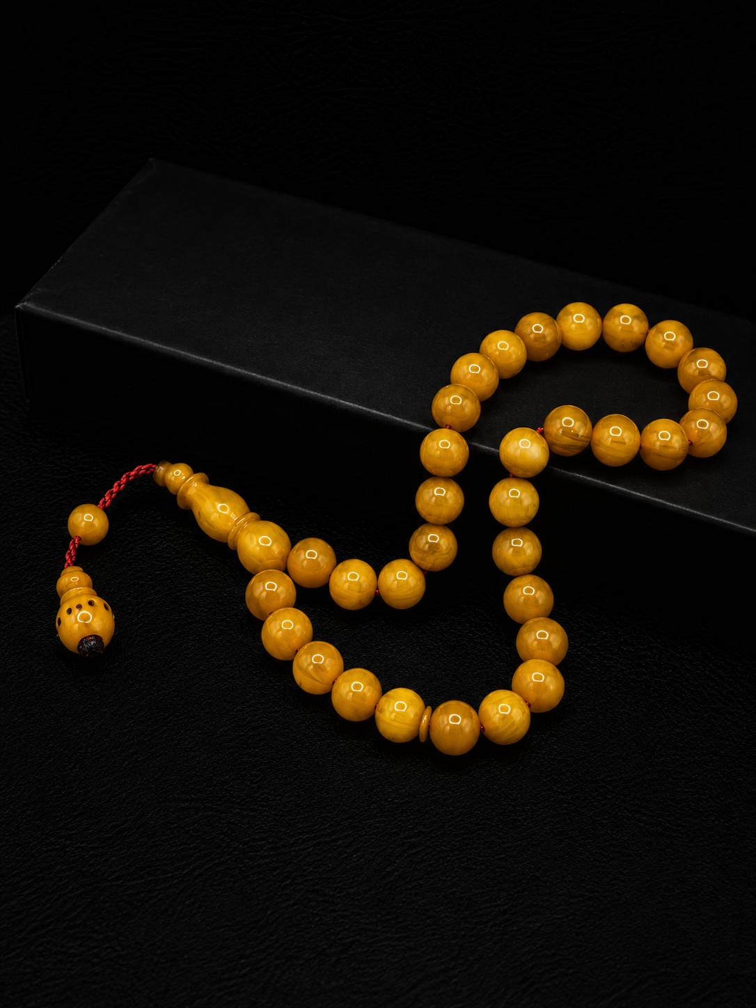 Ottoman Style Compressed Amber Tesbih – System Tassel