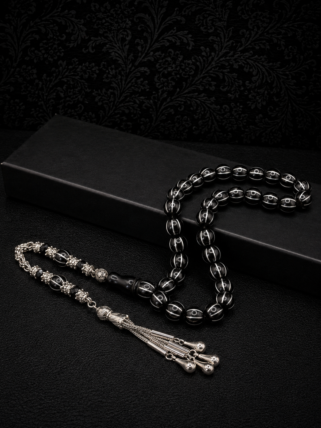 Russian Black Amber Tesbih – Custom Tassel