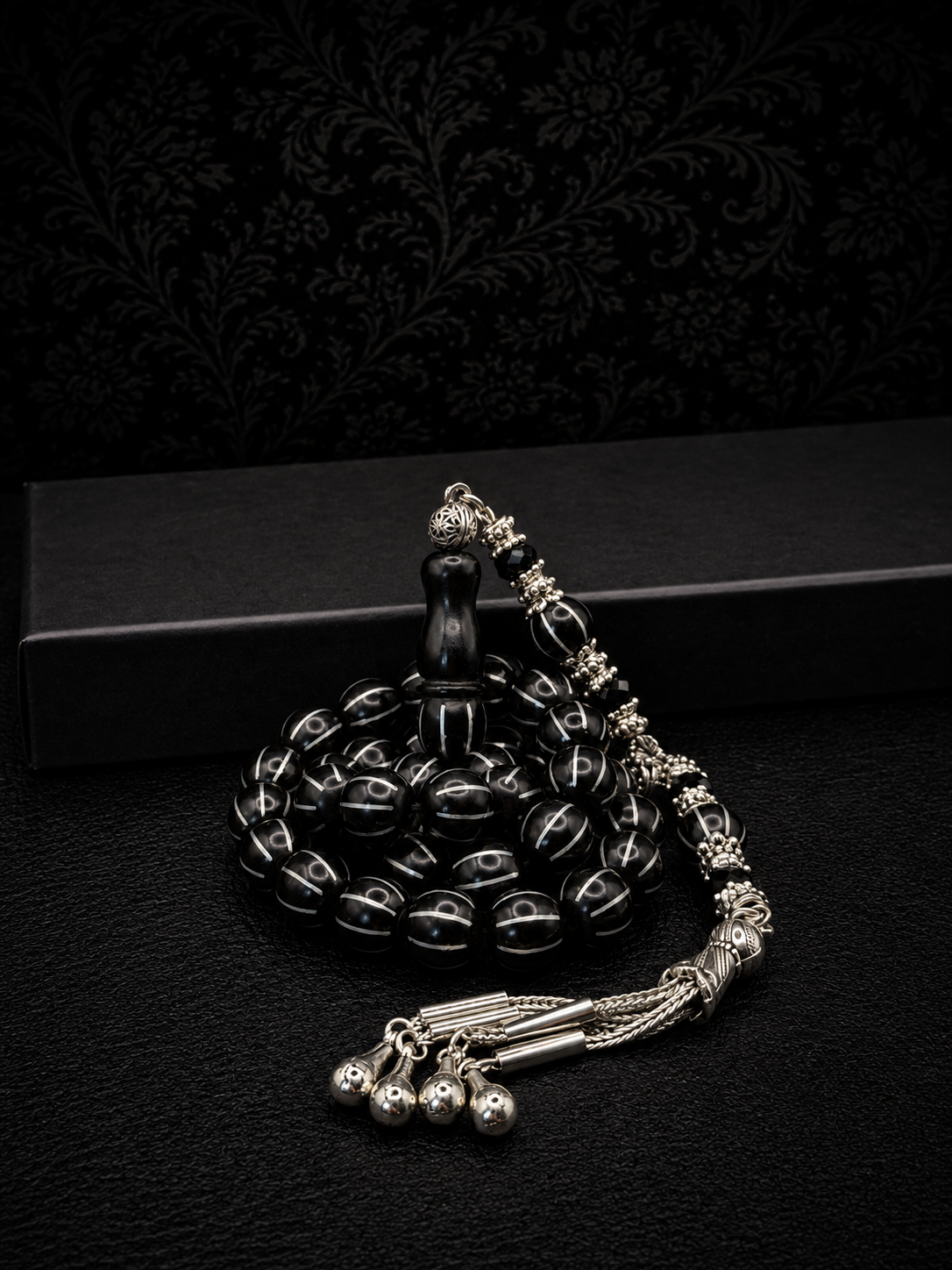 Russian Black Amber Tesbih – Custom Tassel