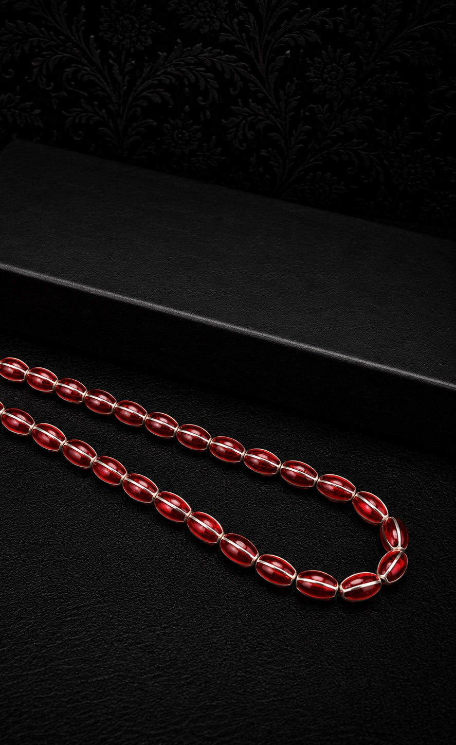 Red Alloy Tesbih – Mine Inserts