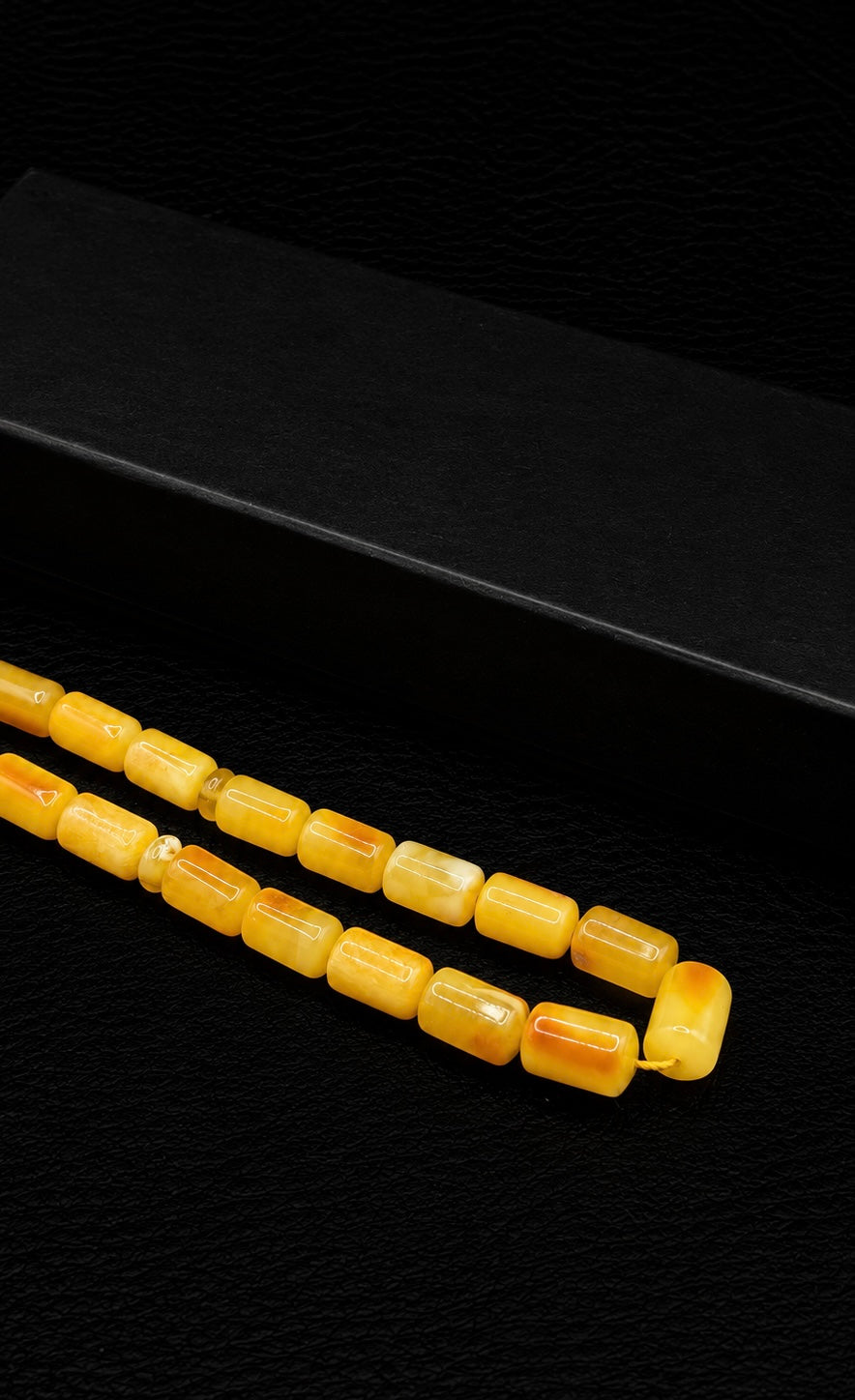 Natural Amber Tesbih – Custom 925K Silver Tassel